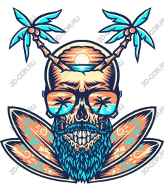 Tropical Skull Surf