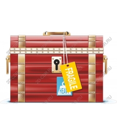 Vintage wooden treasure chest