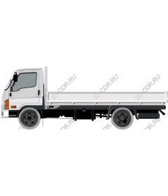 Truck with flatbed