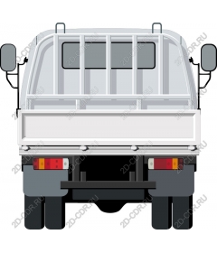 Truck rear view
