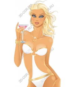 Glamorous summer cocktail