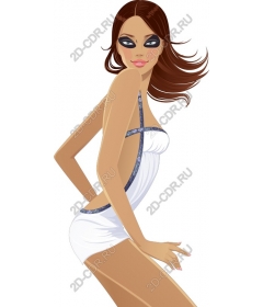  Elegant woman in a bathing suit - Fashion