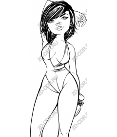  Elegant female figure
