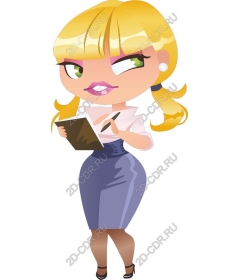  Bright business lady