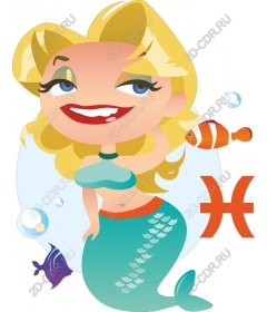  Charming blonde mermaid