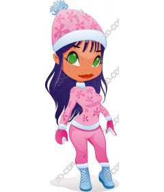  Charming winter girl