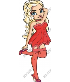  Chic red dress