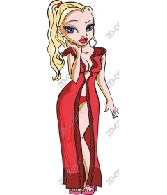  Elegant Diva in red