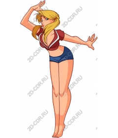 Dynamic female character