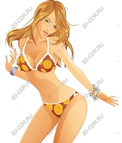  Summer vibes bikini in citrus style