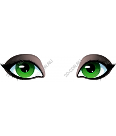  Bright green eyes