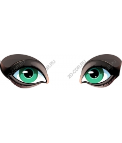  Bright green eyes
