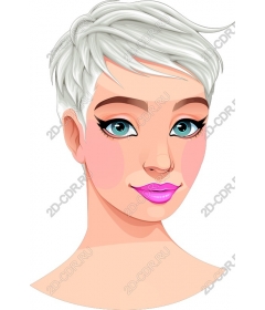  Gorgeous gray-haired woman