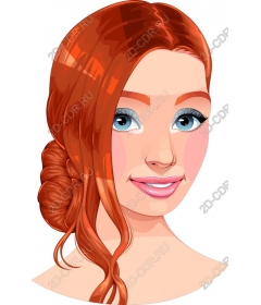  Elegant redheaded woman