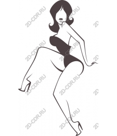  Elegant retro woman