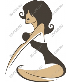  Elegant sitting figure