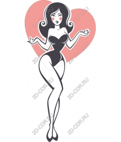 Girl in retro style-pin-up