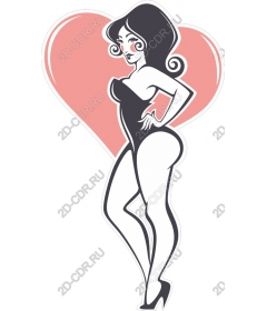 Girl in retro style-pin-up