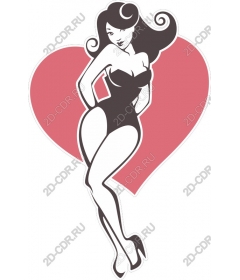 Vintage pin-up girl