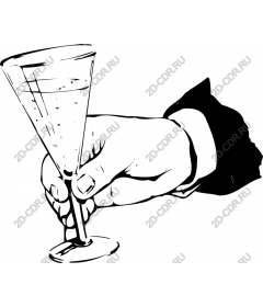  Hurray success - champagne Glass