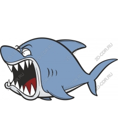  Fierce cartoon shark