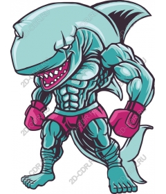 Чемпион по боксу Muscle Shark