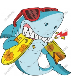 Clipart "Cooling shark"
