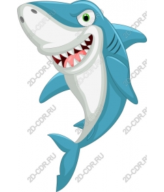  Cartoon shark: fun and friendly