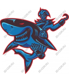  The art of the adventures of pirate shark