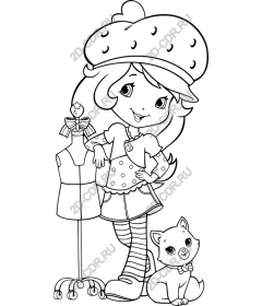  Charming girl in berry style