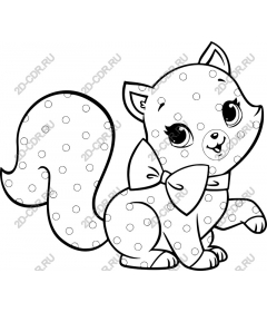  Cartoon adorable pet polka dot