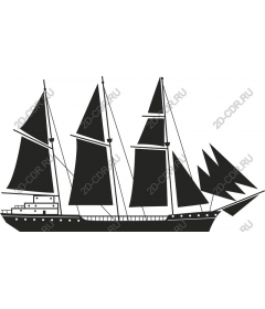  Classic three-masted ship