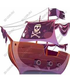  Bright pirate ship