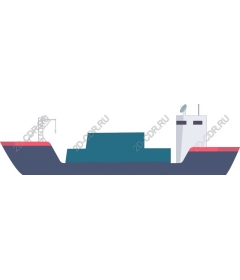  A modern cargo ship