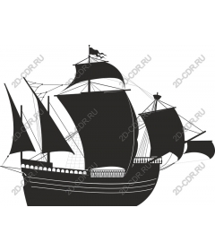  Classic work "Sailing ship"