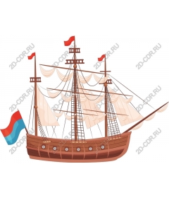  Classic sailing ship