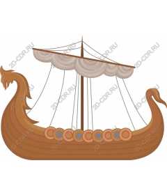  Корабль викингов