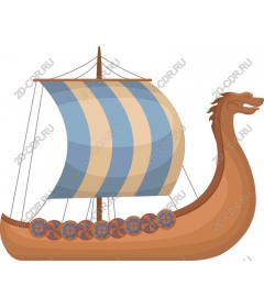  Корабль викингов