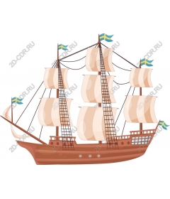  Old sailing ship