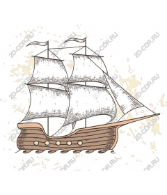  Old sailing ship