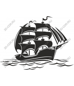 The majestic sailing ship