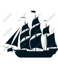 The majestic sailing ship