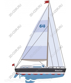 Nautical sailboat