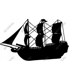  Classic sailing ship
