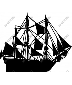  Classic sailing ship