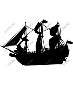  Classic pirate ship