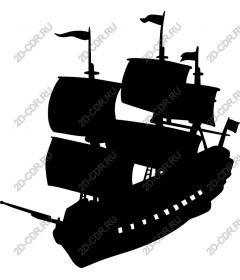  Classic pirate ship