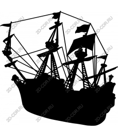  Classic pirate ship