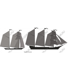  A sailboat with sail