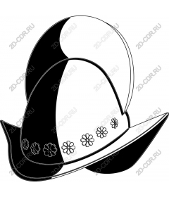  Hat "Floral elegance"